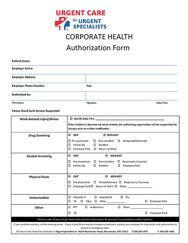 Employer Authorization Form Image